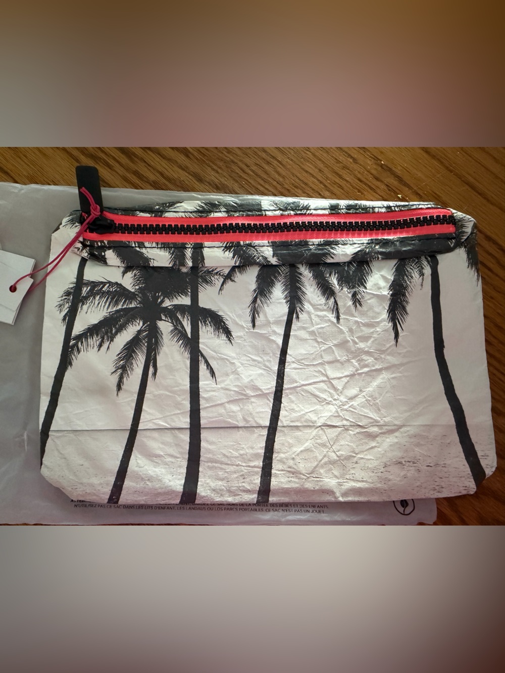 NWT ALOHA Collection Small Pouch - Kalapana Palm Tree Print